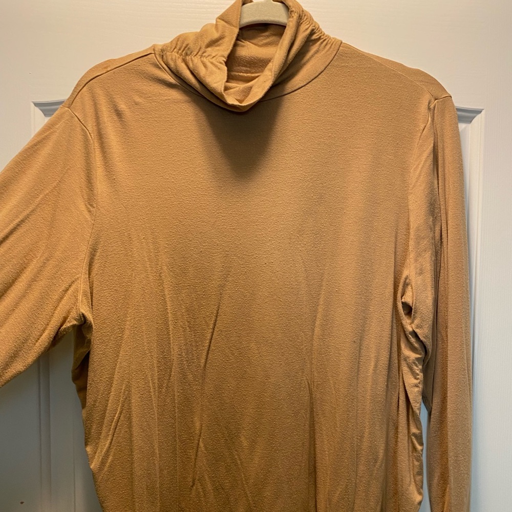 Camel Chico’s turtle neck top